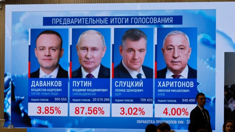 Првични резултати на руските избори - Путин освоил над 87 отсто гласови 