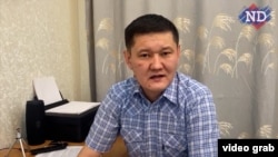 Jailed Kazakh journalist Duman Mukhammedkarim (file photo)