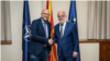 Претседателот на македонското Собрание Талат Џафери и специјалниот германски пратеник за Западен Балкан Мануел Сарацин