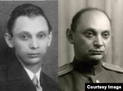 Гриша Хейфец при поступлении в разведку (1929) и в чине подполковника (1947)