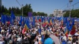 Imagine de la Adunarea Națională „Moldova Europeană” la care au participat, potrivit organizatorilor, zeci de mii de persoane. Chișinău, 21 mai 2023.