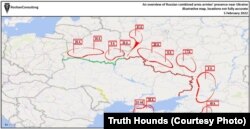 Размещение общевойсковых армий ВС РФ вдоль границы Украины накануне полномасштабного вторжения