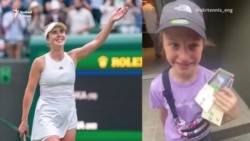 Az ukrán teniszcsillag meghívott egy menekült kislányt wimbledoni mérkőzésére