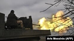 უკრაინის თავდაცვის ძალების პოზიციები ბახმუტის მახლობლად. 2023 წლის 20 მარტი