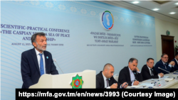 “Hazar deňzi — parahatçylyk we dostluk deňzi” atly ylmy-amaly maslahata gatnaşyjylar 