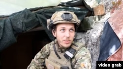 Сергій Райлян під час служби на сході України