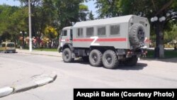 Російська військова техніка, зафільмована Андрієм в окупації