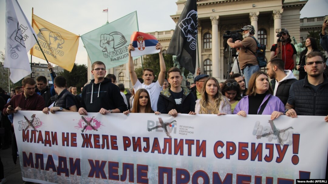 Протест „Србија против насилство“, Белград, 19 мај, 2023.