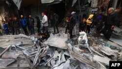 Գազայի հատված - Հերթական ռմբակոծության հետևանքները Ռաֆահ քաղաքում, 7-ը մարտի, 2024թ.