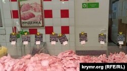 Цены на мясо в магазине Керчи, июнь 2023 года