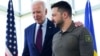 Ukrainian President Volodymyr Zelenskiy (right) with U.S. President Joe Biden during the G7 summit in Japan in May. “I think Ukraine is going to be even more of a domestic election issue than it was in 2020,” one Washington lobbyist says. 