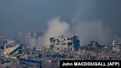 Shkatërrime pas sulmeve izraelite në Rripin e Gazës. 1 dhjetor 2023.
