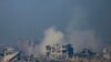 Füst gomolyog a Gázai övezet felett 2023. december 1-jén