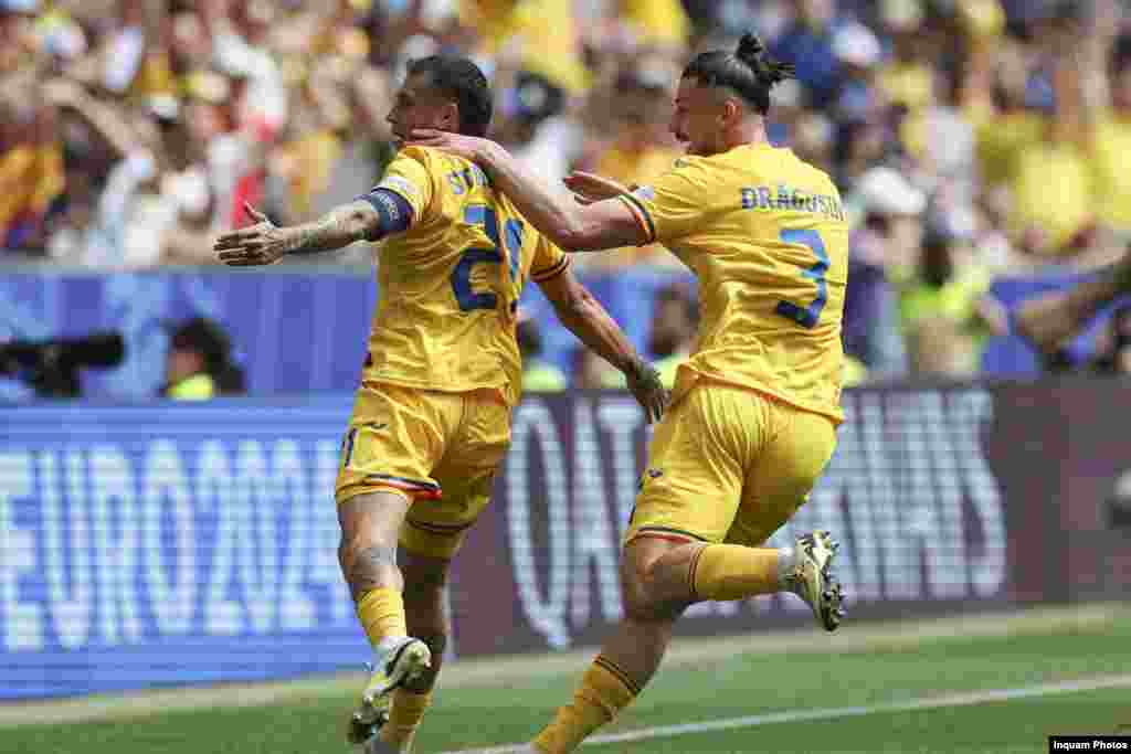 Denis Drăguș și Nicolae Stanciu sunt doi dintre fotbaliștii care au marcat în partida încheiată cu 3-0 pentru România în debutul de la Campionatul European de Fotbal 2024.&nbsp;
