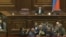 Armenia - Opposition and pro-government deputies clash on the parliament floor, May 23, 2023.