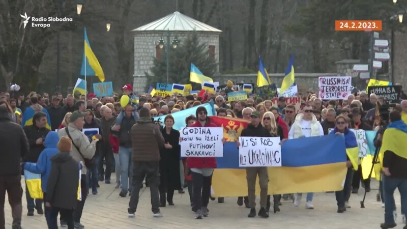 Ukrajinci tišinom u Podgorici obilježili godinu ruske agresije