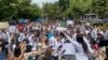 Protesta e studentëve të mjekësisë. Tiranë, korrik 2023. 