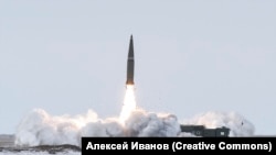 Пуск российской ракеты «Искандер-М». Иллюстративное фото