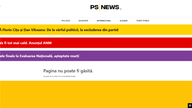 Articolele mai vechi având ca subiect Consiliul Județean Ilfov au dispărut de pe site-ul psnews.ro.