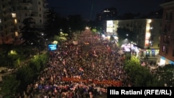 Protest protiv zakona o "straim agentima" na Dan nezavisnosti Gruzije, Tbilisi 26. maj 2024.