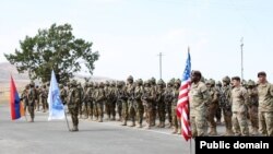 Armenia - U.S. and Armenian troops start a joint exercise at the Zar training ground near Yerevan, September 11, 2023.