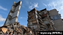 Зруйнований авіабомбою житловий будинок у м. Оріхів