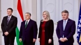 Sarajevo, Bosnia-Herzegovina, Hungarian Prime Minister Viktor Orban and members of the BH Presidency, April 4, 2024. 