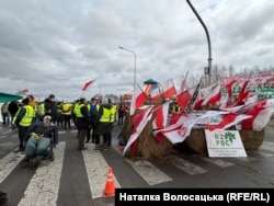 Протест польських фермерів. Блокада кордону на пункті пропуску «Дорогуськ», Польща, 20 лютого 2024 року