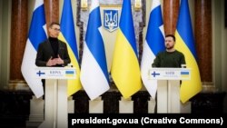 Predsednici Finske i Ukrajine, Aleksandar Stub i Volodimir Zelenski, Kijev, 3. april 2024.