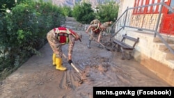 Кыргызстандагы селди тазалоо учуру. Иллюстрациялык сүрөт.