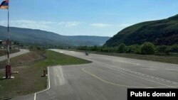 The runway of the airport near the Armenian town of Kapan is in close proximity to the border with Azerbaijan (file photo).