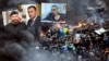 Мамука Мамулашвили, Гия Лорткипанидзе, Михаил Саакашвили на фоне фотографии, снятой на Майдане Незалежности в Киеве 20 февраля 2014 года (коллаж)