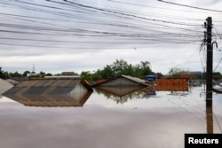 Područje pogođeno poplavama u Canoasu u državi Rio Grande do Sul, 5. maj 2024.