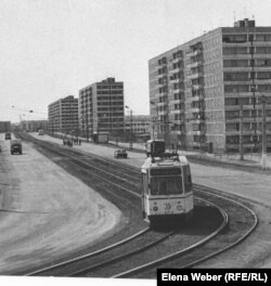 Трамвай в Темиртау. 1985 год. Фото из архива историко-краеведческого музея города