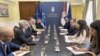 Delegacija Ministarstva spoljnih poslova Srbije sa predstavnicima francuske delegacije u Parlamentarnoj skupštini Saveta Evrope, Beograd, 1. april 2024
