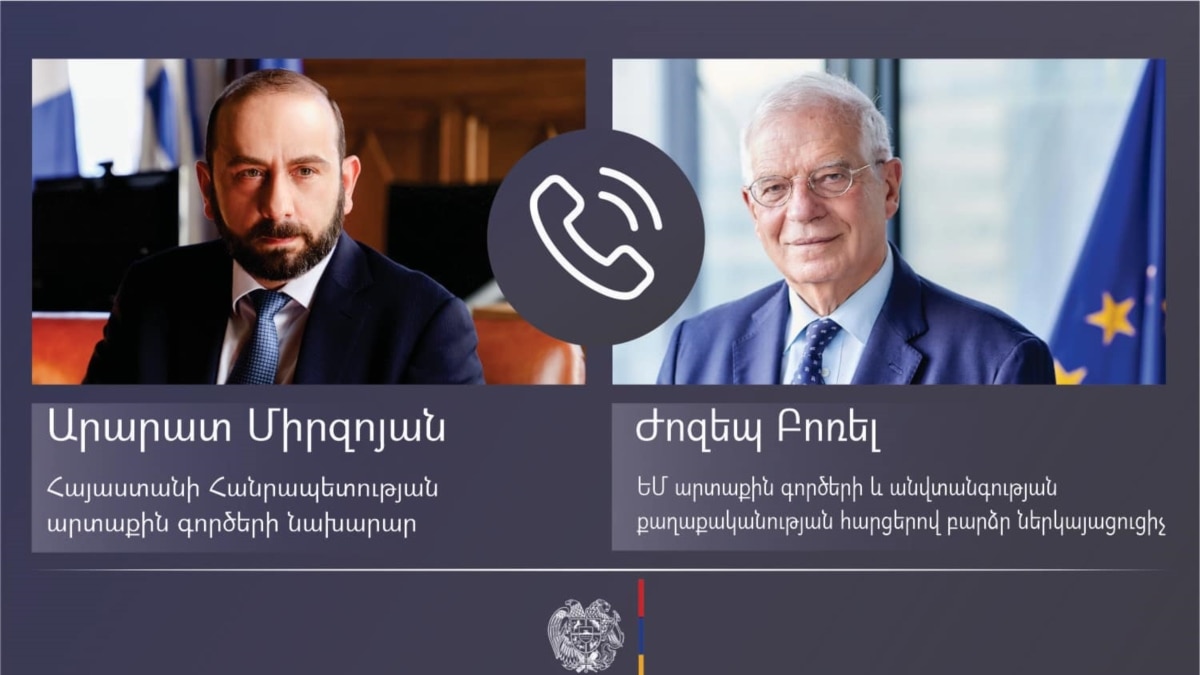 Mirzoyan and Borel discussed the steps to implement the new RA-EU partnership agenda