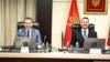 Lideri sukobljenih partija, potpredsjednik Vlade Aleksa Bečić iz stranke Demokrate i premijer Milojko Spajić iz Pokreta Evropa sad, Podgorica 31. oktobar 2023.