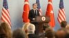 U.S. Secretary of State Antony Blinken speaks during a news conference in Ankara on February 20.