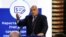 Лидерът на ГЕРБ Бойко Борисов говори по време на представянето на управленска програма на партията му във вторник.