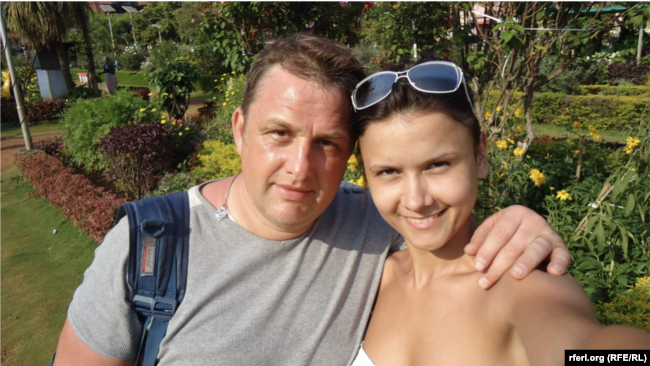 Vladyslav Yesypenko and his wife Kateryna