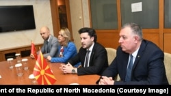 Премиерот на Македонија, Димитар Ковачевски се сретна со премиерот на Црна Гора, Дритан Абазовиќ во рамките на Економскиот форум, кој се одржа во Скопје, 1 март 2023
