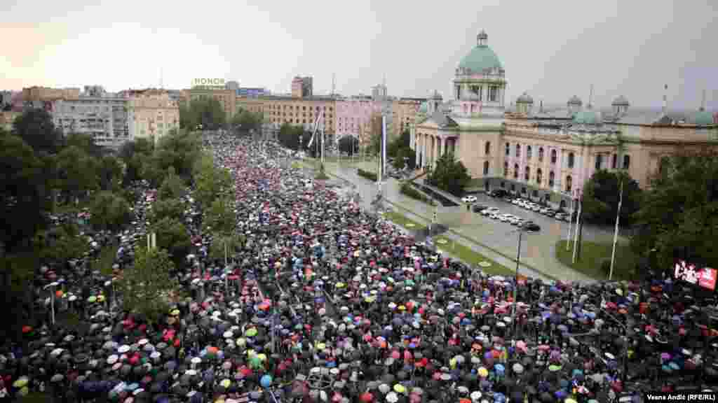 Четврти протест на Србија против насилството во Белград на 27 мај 2023 година