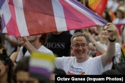 Andrew Noble, ambasadorul Marii Britanii în România a participat și el la Bucharest Pride 2023.