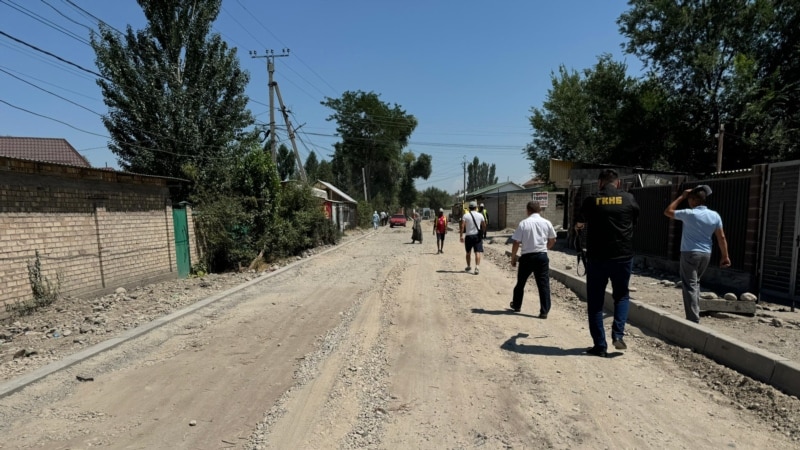 Компания-подрядчик обязалась завершить ремонт дорог в Бишкеке после вмешательства ГКНБ