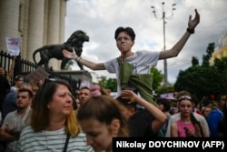 Pamje tjetër nga protesta në Sofje, 31 korrik 2023.