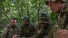 Украинские бойцы на фронте