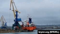 Іноземне судно в порту Керчі, 9 квітня 2023 року