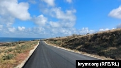 Отремонтированная автомобильная дорога в Крыму, август 2023 года