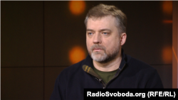 Андрій Загороднюк у студії Радіо Свобода. Київ, 10 квітня 2023 року