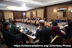 Встреча участников международной конференции с украинскими чиновниками и народными депутатами Украины. Киев, 14 октября 2023 года